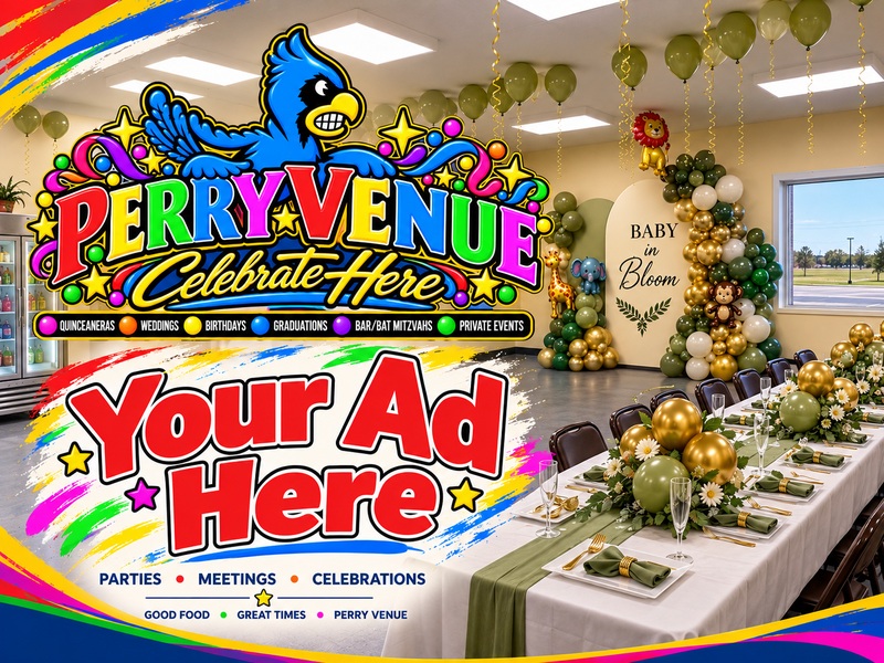 Your Ad Here — advertise with Perry Venue